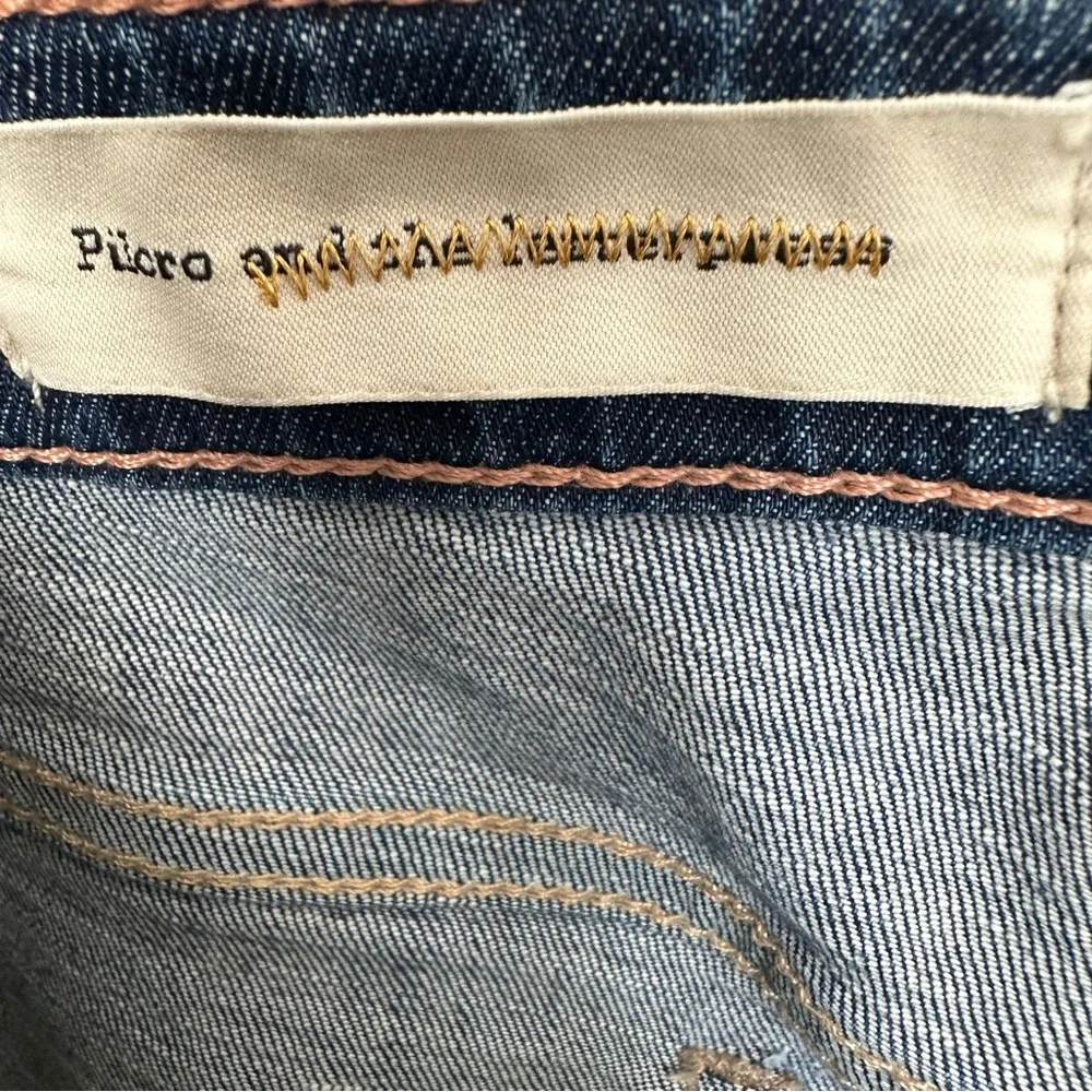 Pilcro and the Letterpress Womens straight dark wash distressed FV/‎ EDIT Jeans